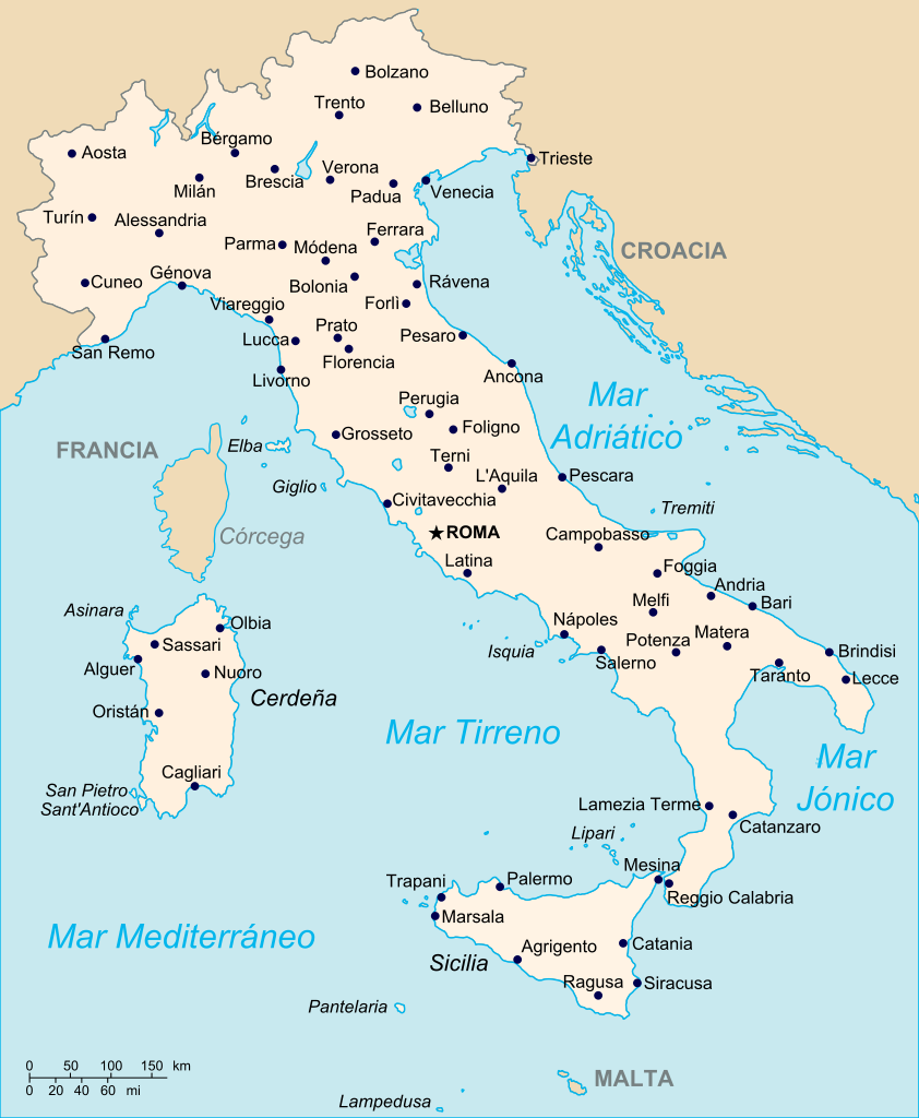 Mapa De Italia Completo Mapa
